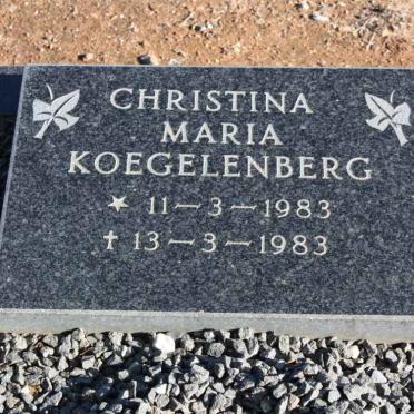 KOEGELENBERG Christina Maria 1983-1983