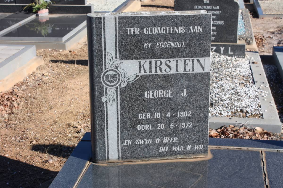 KIRSTEIN George J. 1902-1972