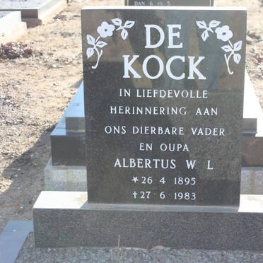 KOCK Albertus W.L., de 1895-1983