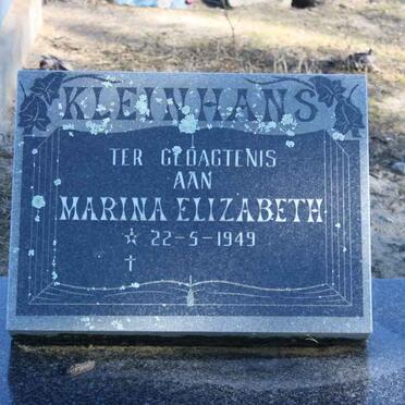 KLEINHANS Marina Elizabeth 1949-