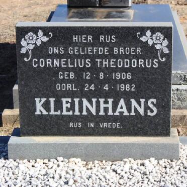 KLEINHANS Cornelius Theodorus 1906-1982