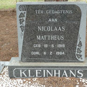 KLEINHANS Nicolaas Mattheus 1919-1984