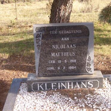 KLEINHANS Nicolaas Mattheus 1919-1984
