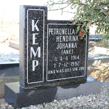 KEMP Petronella Hendrina Johanna 1914-1992