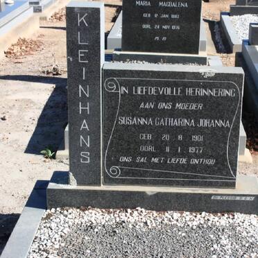 KLEINHANS Susanna Catharina Johanna 1901-1977