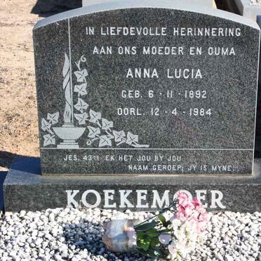KOEKEMOER Anna Lucia 1892-1984