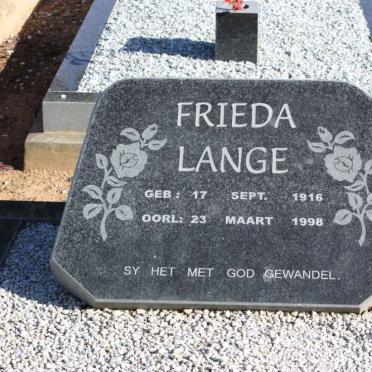 LANGE Frieda 1916-1998
