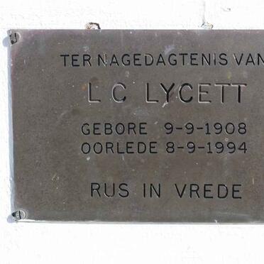 LYCETT L.C. 1908-1994
