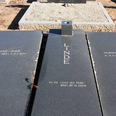 LINDE Hans Jurie 1903-1977 &amp; Hermy Lucritia 1907-1994