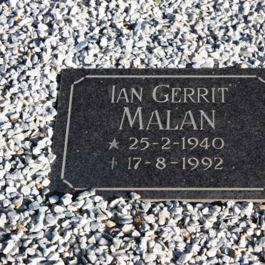 MALAN Ian Gerrit 1940-1992