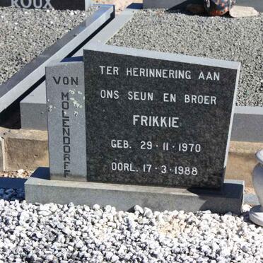 MOLLENDORFF Frikkie, van 1970-1988