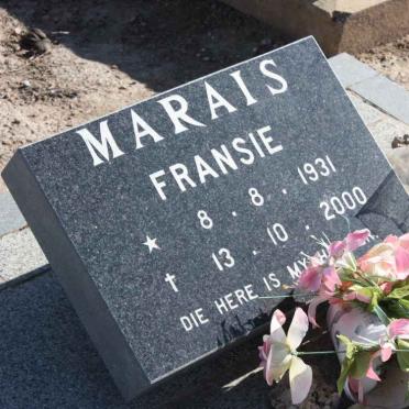 MARAIS Fransie 1931-2000