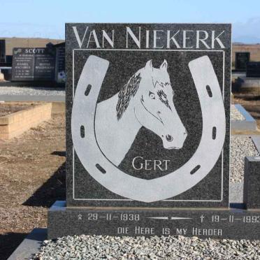 NIEKERK Gert, van 1938-1993