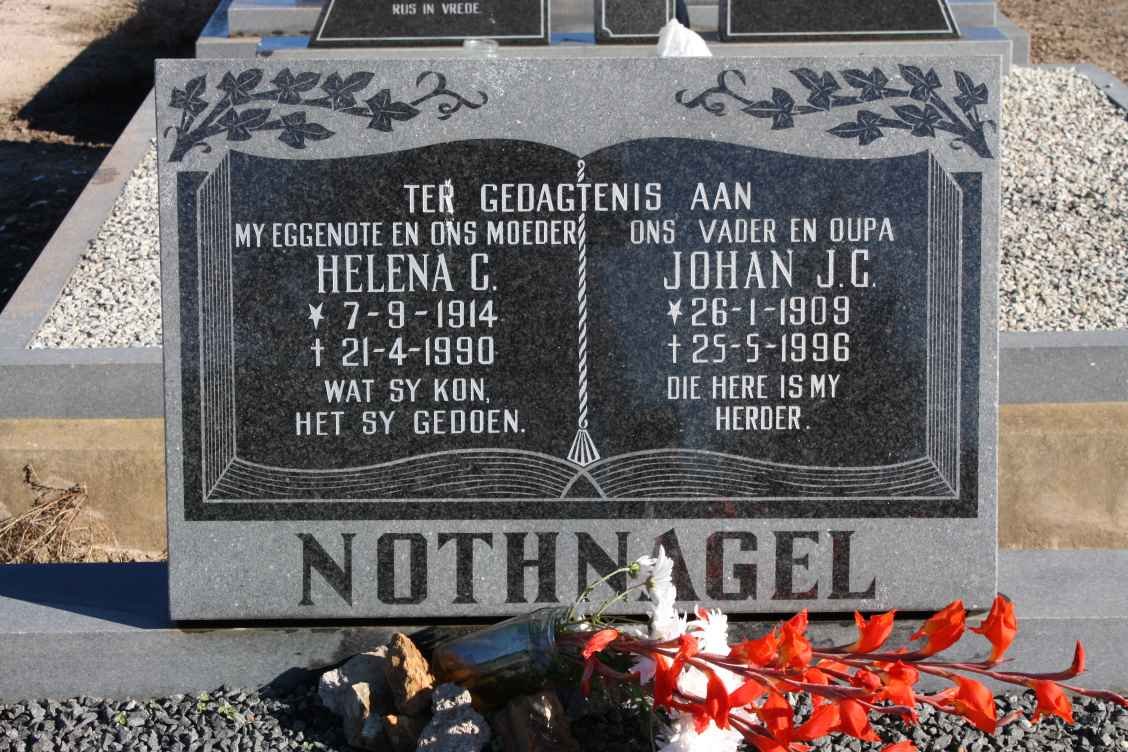 NOTHNAGEL Johan J.C. 1909-1996 &amp; Helena C. 1914-1990