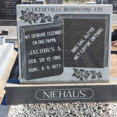 NIEHAUS Jacobus A. 1915-1977