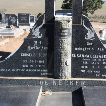 NECKER Cornelis, de 1908-1978 &amp; Susanna Elizabeth VAN WYK 1913-1997