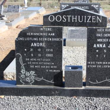 OOSTHUIZEN André 1958-1980 :: OOSTHUIZEN Anna Johanna 1907-1994