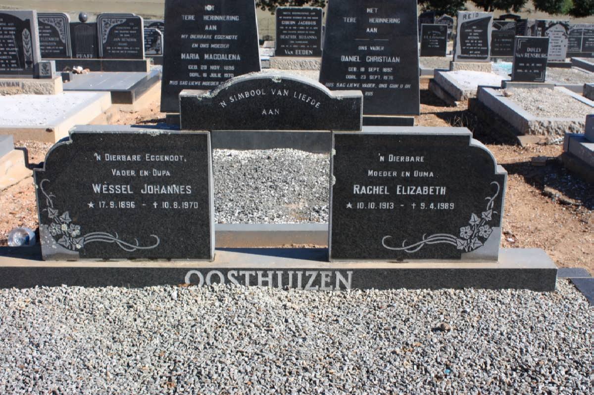 OOSTHUIZEN Wessel Johannes 1896-1970 &amp; Rachel Elizabeth 1913-1989