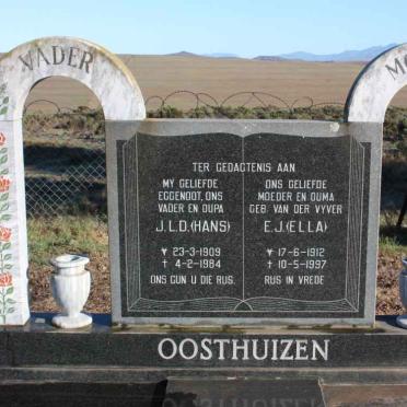 OOSTHUIZEN J.L.D. 1909-1984 &amp; E.J. 1912-1997