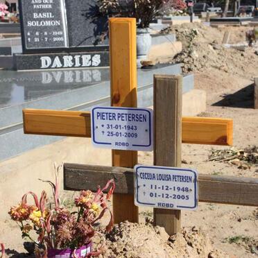 PETERSEN Pieter 1943-2009 &amp; Cecelia Louisa 1948-2005