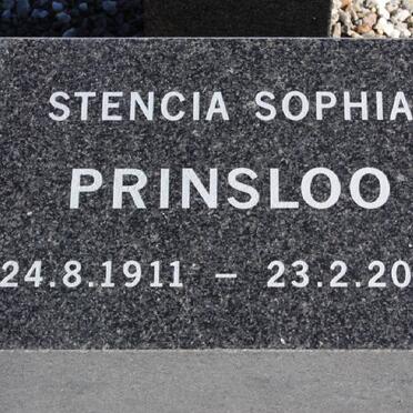 PRINSLOO Stencia Sophia 1911-2000