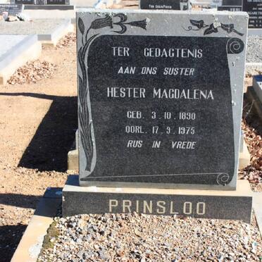 PRINSLOO Hester Mgadalena 1890-1975