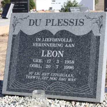 PLESSIS Leon, du 1958-1996
