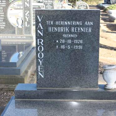 ROOYEN Hendrik Reynier, van 1926-1991