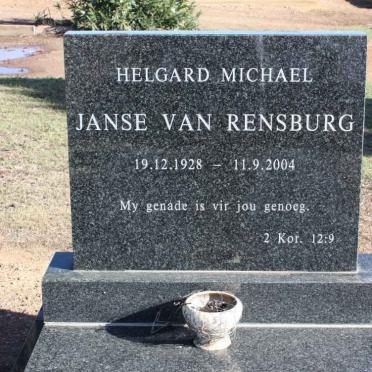 RENSBURG Helgard Micheal, Janse van 1928-2004