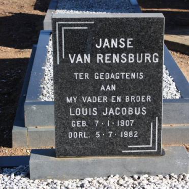 RENSBURG Louis Jacobus, Janse van 1907-1982