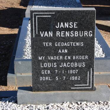 RENSBURG Louis Jacobus, Janse van 1907-1982