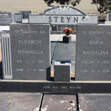 STEYN Elizabeth Petronella 1907-1985 :: STEYN Maria Magdalena 1892-1973