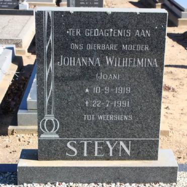 STEYN Johanna Wilhelmina 1919-1991