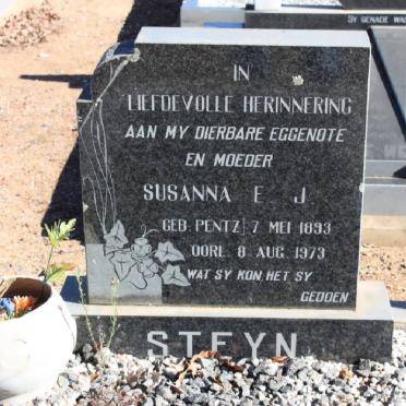 STEYN Susanna E.J. nee PENTZ 1893-1973
