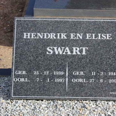SWART Hendrik 1939-1997 &amp; Elise 1943-2007