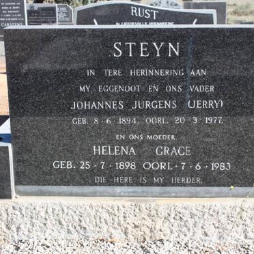 STEYN Johannes Jurgens 1894-1977 &amp; Helena Grace 1898-1983