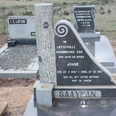 SAAYMAN Jannie 1947-1971