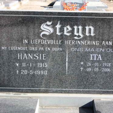 STEYN Hansie 1915-1990 &amp; Ita 1928-2006