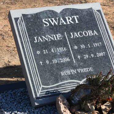 SWART Jannie 1916-2006 &amp; Jacoba 1917-2007