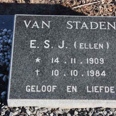 STADEN E.S.J., van 1909-1984