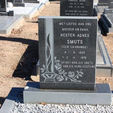 SMUTS Hester Agnes nee LA GRANGE 1898-1976