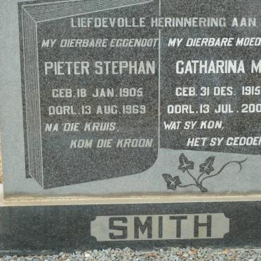 SMITH Pieter Stephan 1905-1969 &amp; Catharina M. 1915-2003