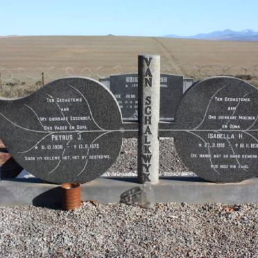 SCHALKWYK Petrus J., van 1908-1975 &amp; Isabella H. 1919-1976