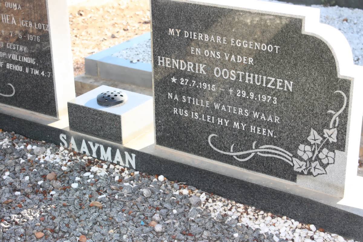 SAAYMAN Hendrik Oosthuizen 1915-1973