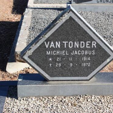 TONDER Michiel Jacobus, van 1914-1972