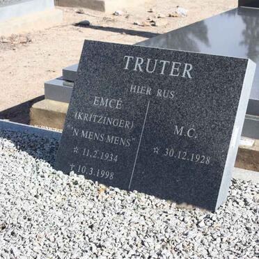 TRUTER M.C. 1928 &amp; Emcé KRITZINGER 1934-1998