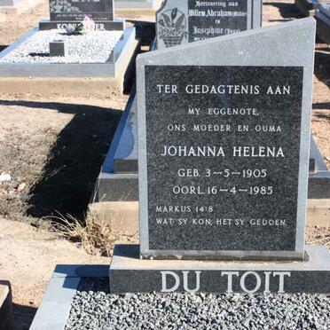 TOIT Johanna Helena, du 1905-1985