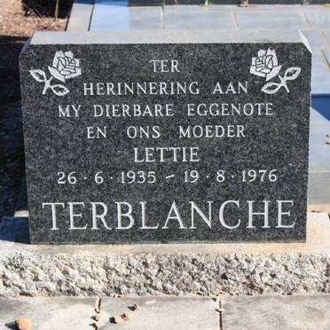TERBLANCHE Lettie 1935-1976