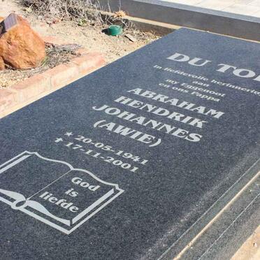 TOIT Abraham Hendrik Johannes, du 1941-2001