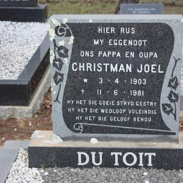 TOIT Christman Joël, du 1903-1981